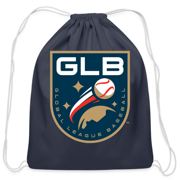 Global League Baseball Cotton Drawstring Bag - navy