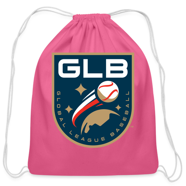 Global League Baseball Cotton Drawstring Bag - pink