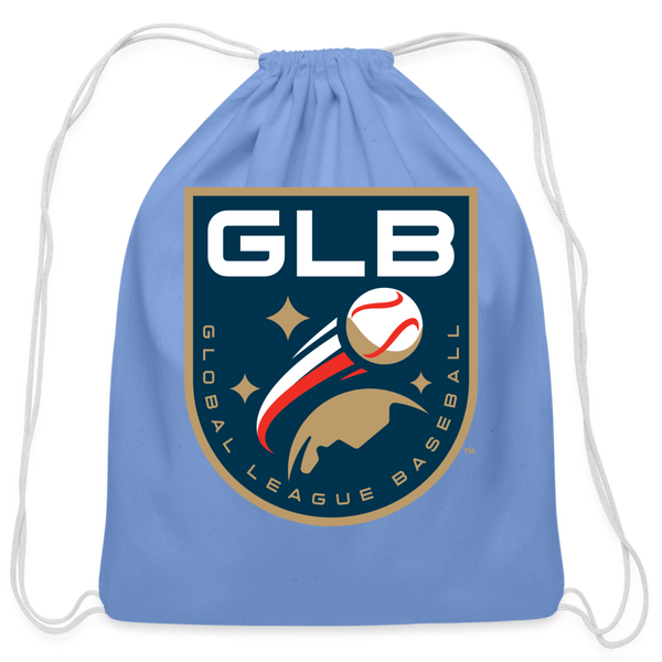 Global League Baseball Cotton Drawstring Bag - carolina blue