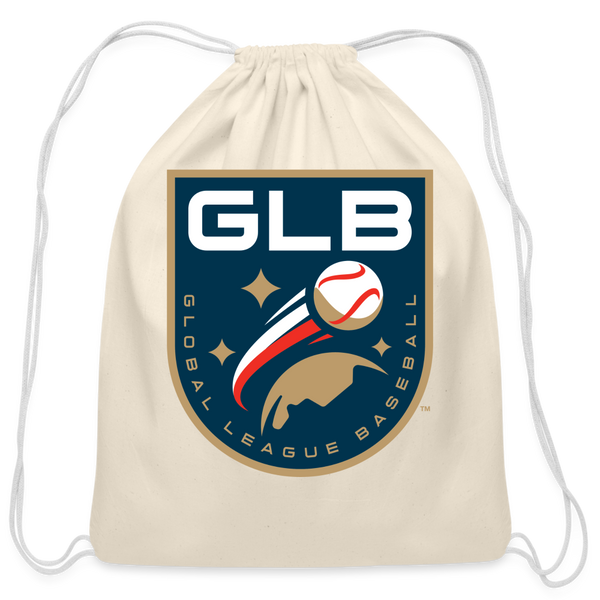 Global League Baseball Cotton Drawstring Bag - natural