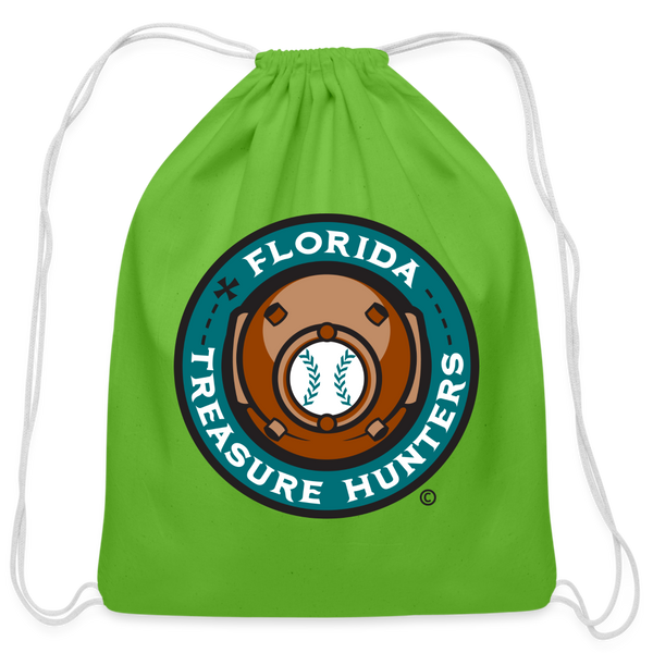 Florida Treasure Hunters Cotton Drawstring Bag - clover