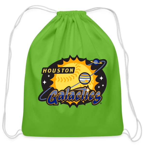 Houston Galactics Cotton Drawstring Bag - clover