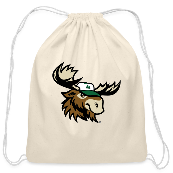 Minnesota Big Lumber Mascot Cotton Drawstring Bag - natural