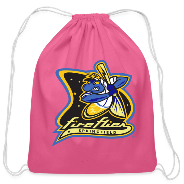 Springfield Fireflies Cotton Drawstring Bag - pink