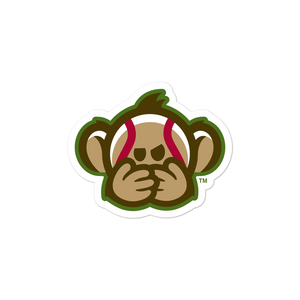 Tri-City Wise Monkeys Speak No Evil bubble-free sticker