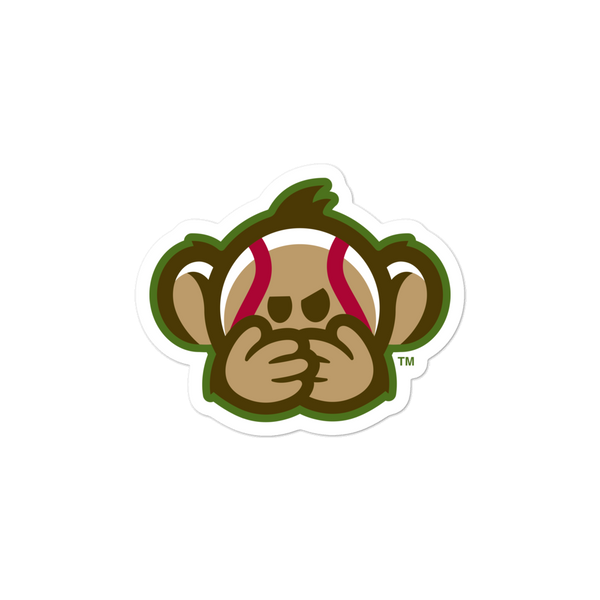 Tri-City Wise Monkeys Speak No Evil bubble-free sticker