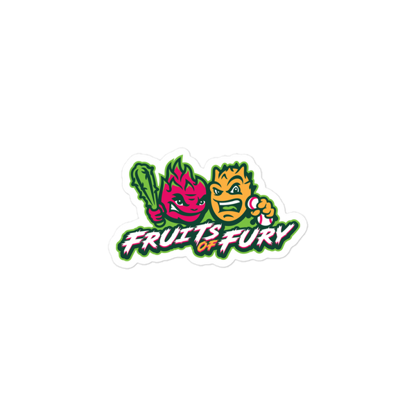 Fruits of Fury bubble-free sticker