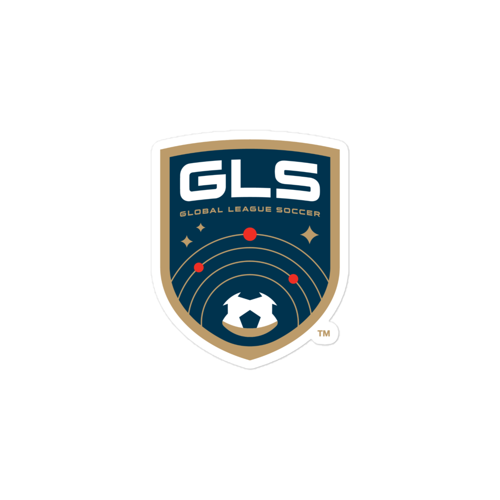 Global League Soccer shield bubble-free sticker