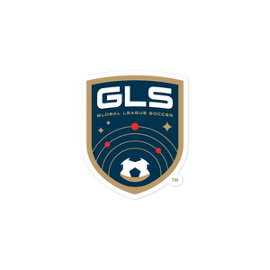 Global League Soccer shield bubble-free sticker