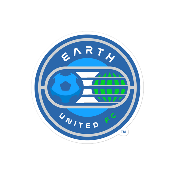 Earth United FC bubble-free sticker