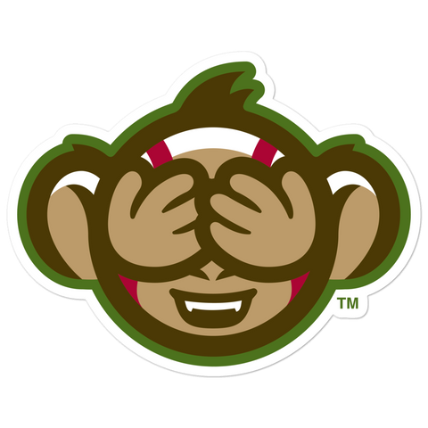 Tri-City Wise Monkeys See No Evil bubble-free sticker