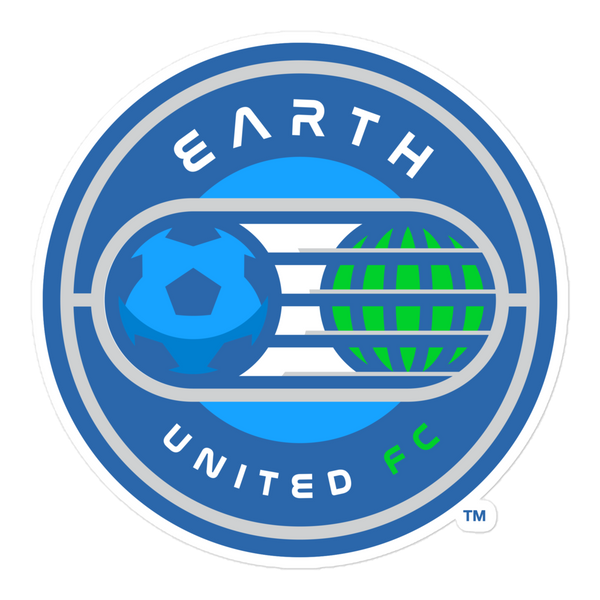 Earth United FC bubble-free sticker