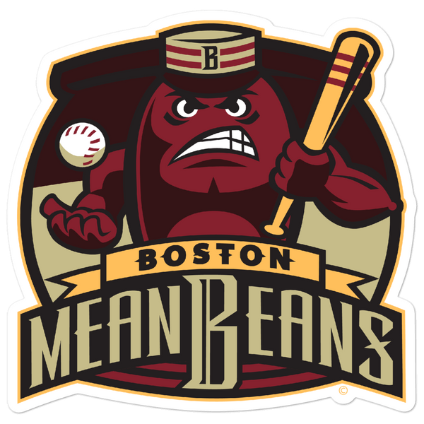 Boston Mean Beans bubble-free sticker