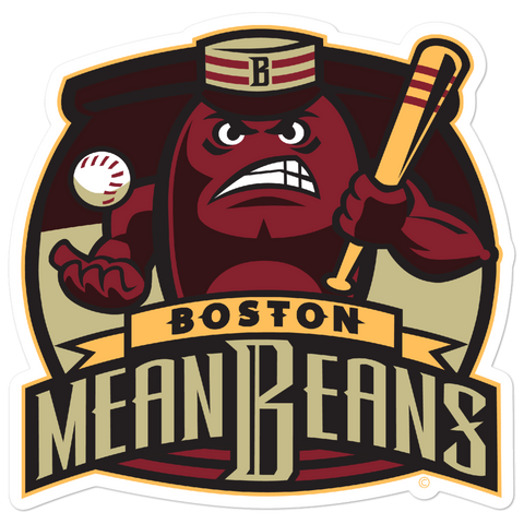 Boston Mean Beans bubble-free sticker