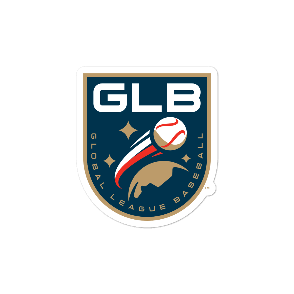 Global League Baseball Shield bubble-free sticker