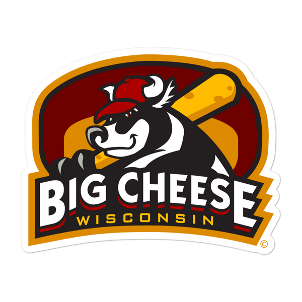 Wisconsin Big Cheese bubble-free sticker