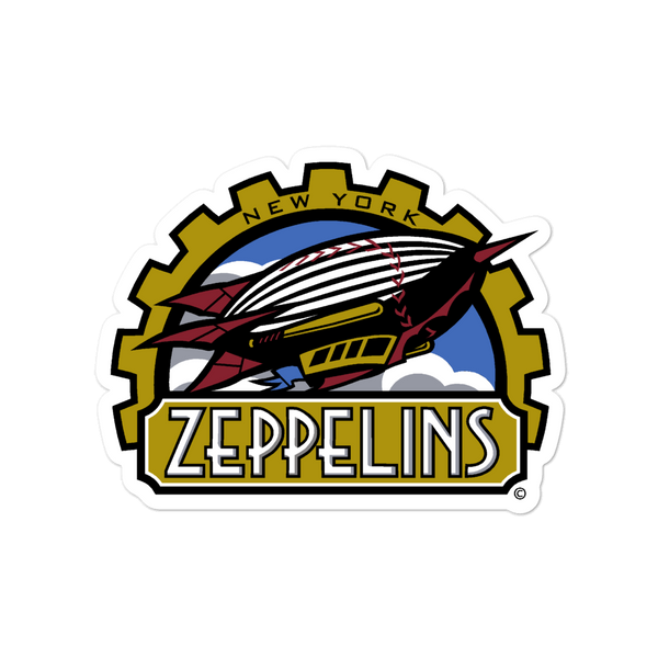 New York Zeppelins bubble-free sticker
