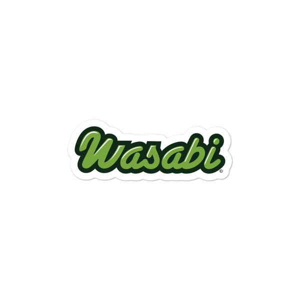Tokyo Wasabi Wordmark bubble-free sticker