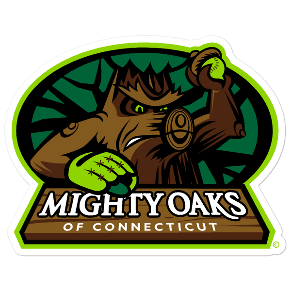 Mighty Oaks of Connecticut bubble-free sticker