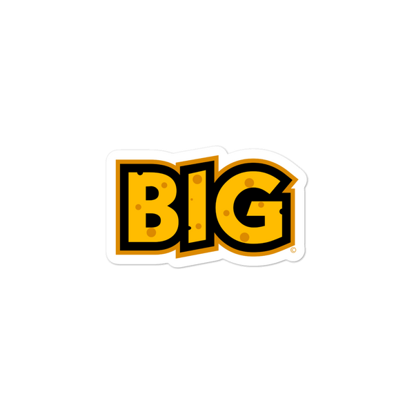 Wisconsin Big Cheese BIG Logo bubble-free sticker