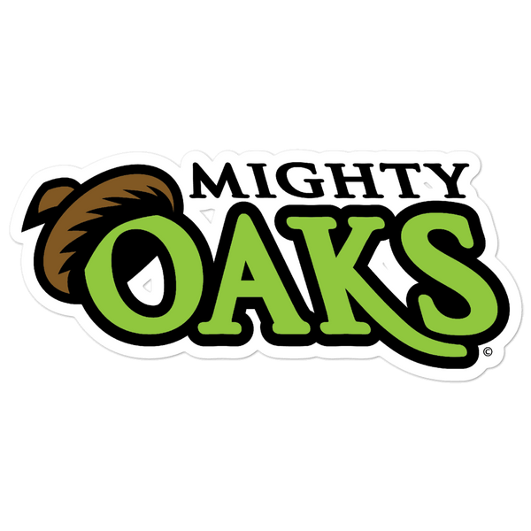Mighty Oaks of Connecticut Wordmark bubble-free sticker