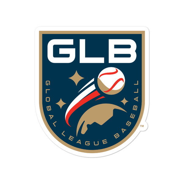 Global League Baseball Shield bubble-free sticker