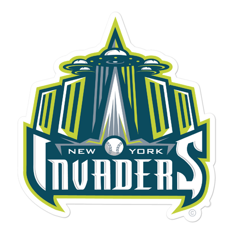 New York Invaders bubble-free sticker