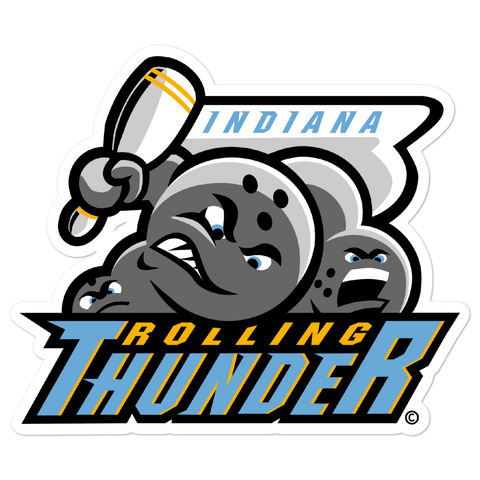 Indiana Rolling Thunder bubble-free sticker