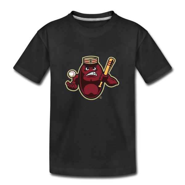 Boston Mean Beans Mascot Kids' Premium T-Shirt - black