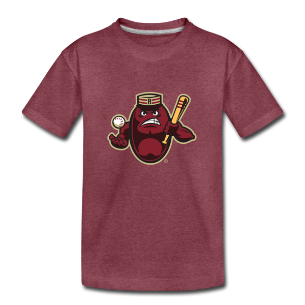 Boston Mean Beans Mascot Kids' Premium T-Shirt - heather burgundy