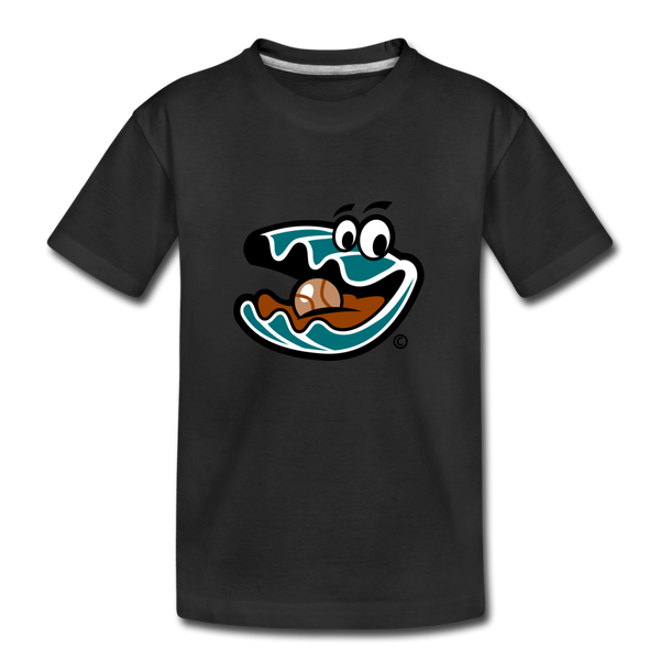 Florida Treasure Hunters Oyster Mascot Kids' Premium T-Shirt - black