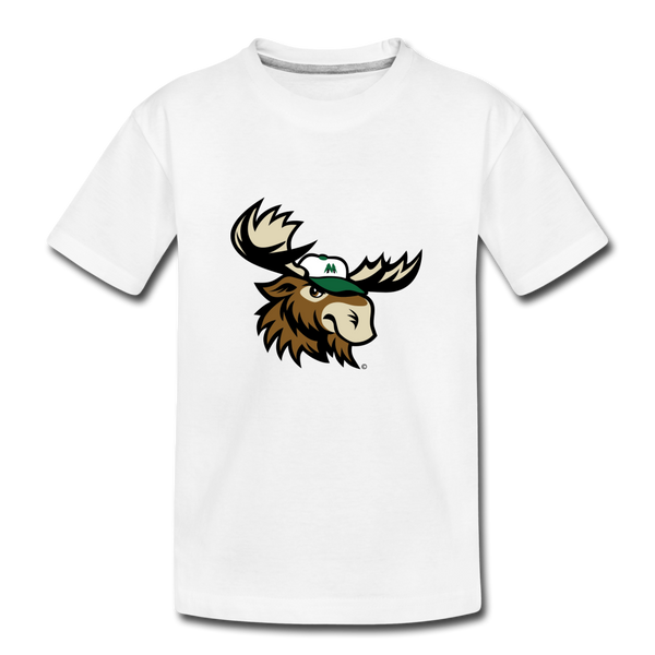 Minnesota Big Lumber Moose Mascot Kids' Premium T-Shirt - white