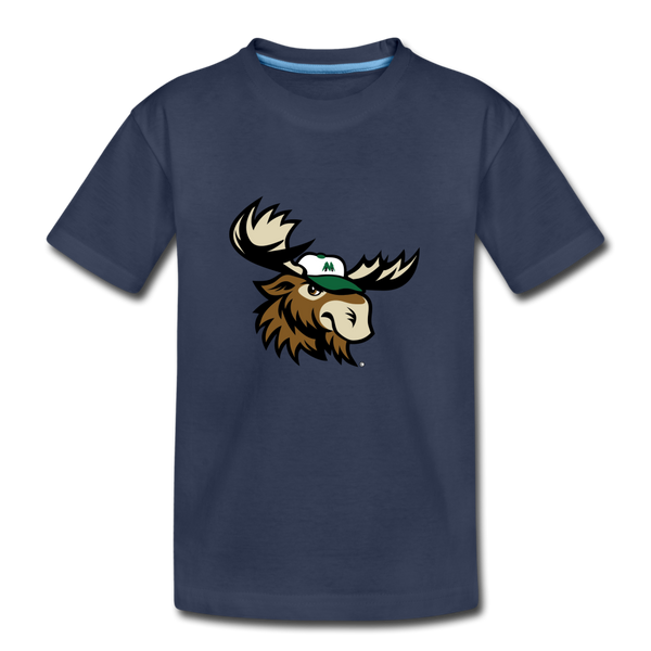 Minnesota Big Lumber Moose Mascot Kids' Premium T-Shirt - navy