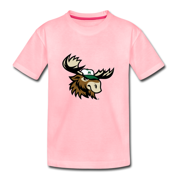 Minnesota Big Lumber Moose Mascot Kids' Premium T-Shirt - pink