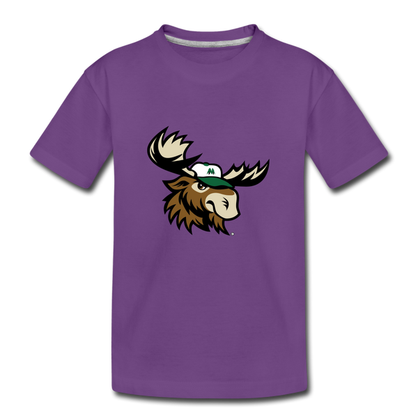 Minnesota Big Lumber Moose Mascot Kids' Premium T-Shirt - purple