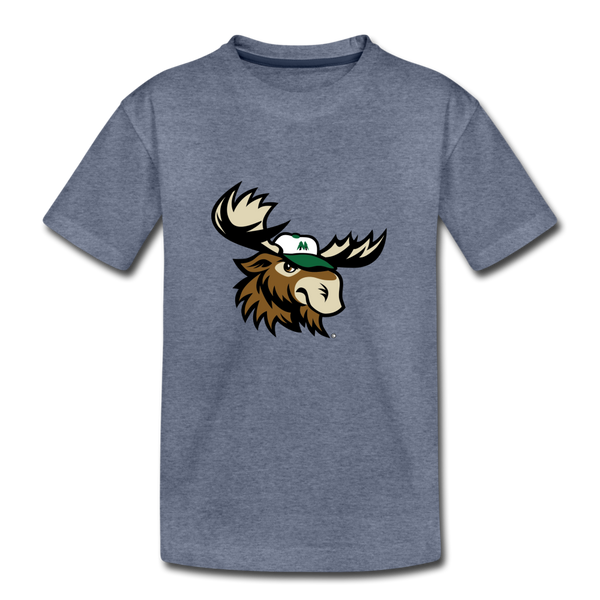 Minnesota Big Lumber Moose Mascot Kids' Premium T-Shirt - heather blue