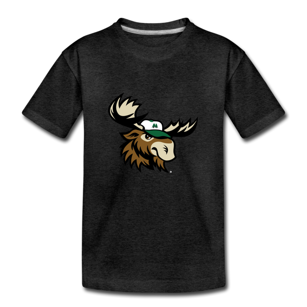 Minnesota Big Lumber Moose Mascot Kids' Premium T-Shirt - charcoal gray