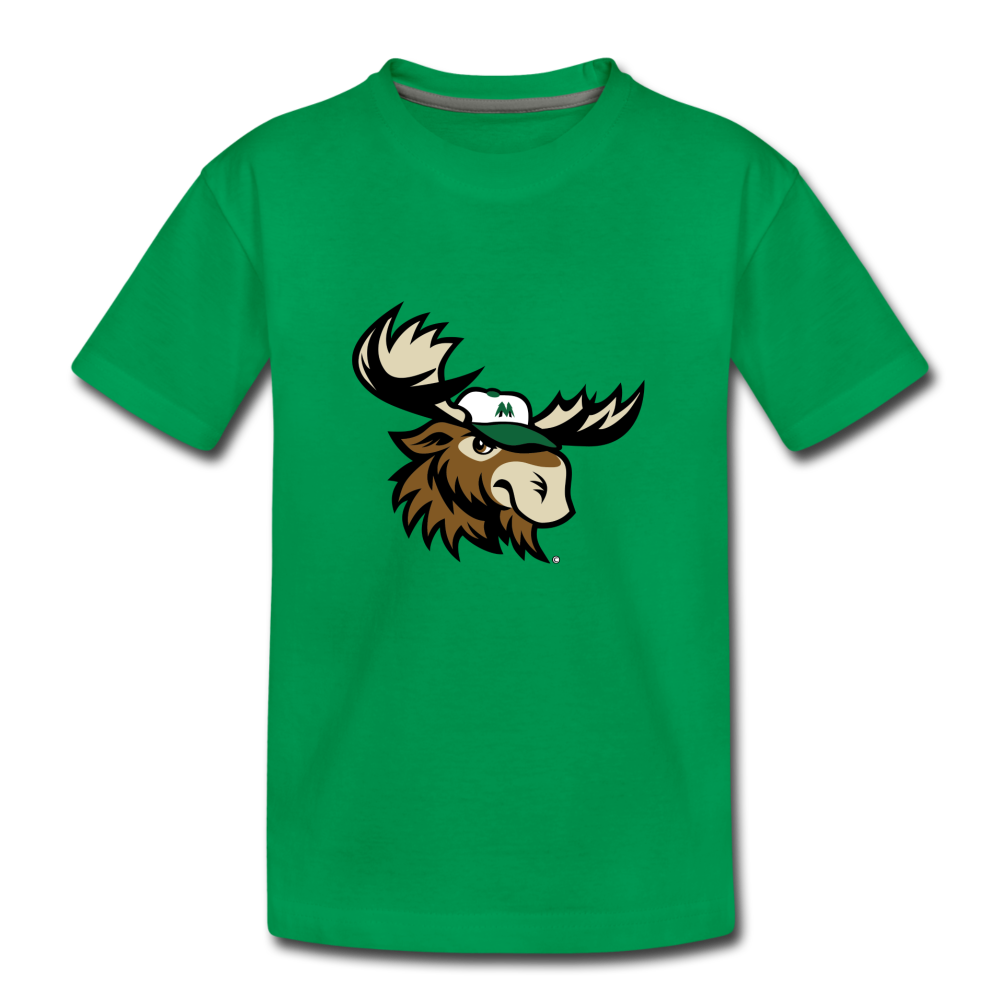 Minnesota Big Lumber Moose Mascot Kids' Premium T-Shirt - kelly green