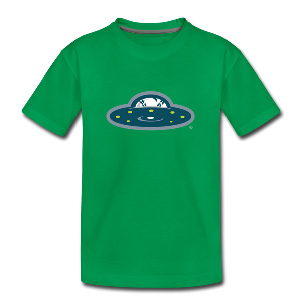 New York Invaders Saucer Kids' Premium T-Shirt - kelly green