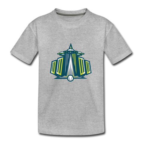 New York Invaders Skyscraper Kids' Premium T-Shirt - heather gray