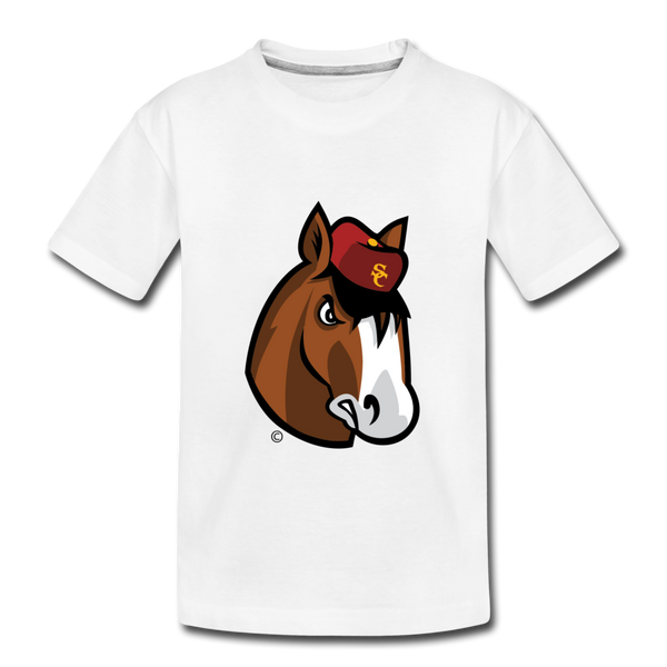 Scotland Clydes Clydesdale Mascot Kids' Premium T-Shirt - white