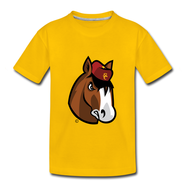Scotland Clydes Clydesdale Mascot Kids' Premium T-Shirt - sun yellow