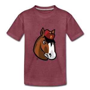 Scotland Clydes Clydesdale Mascot Kids' Premium T-Shirt - heather burgundy