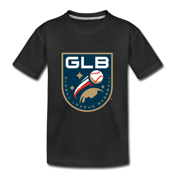 Global League Baseball Shield Kids' Premium T-Shirt - black