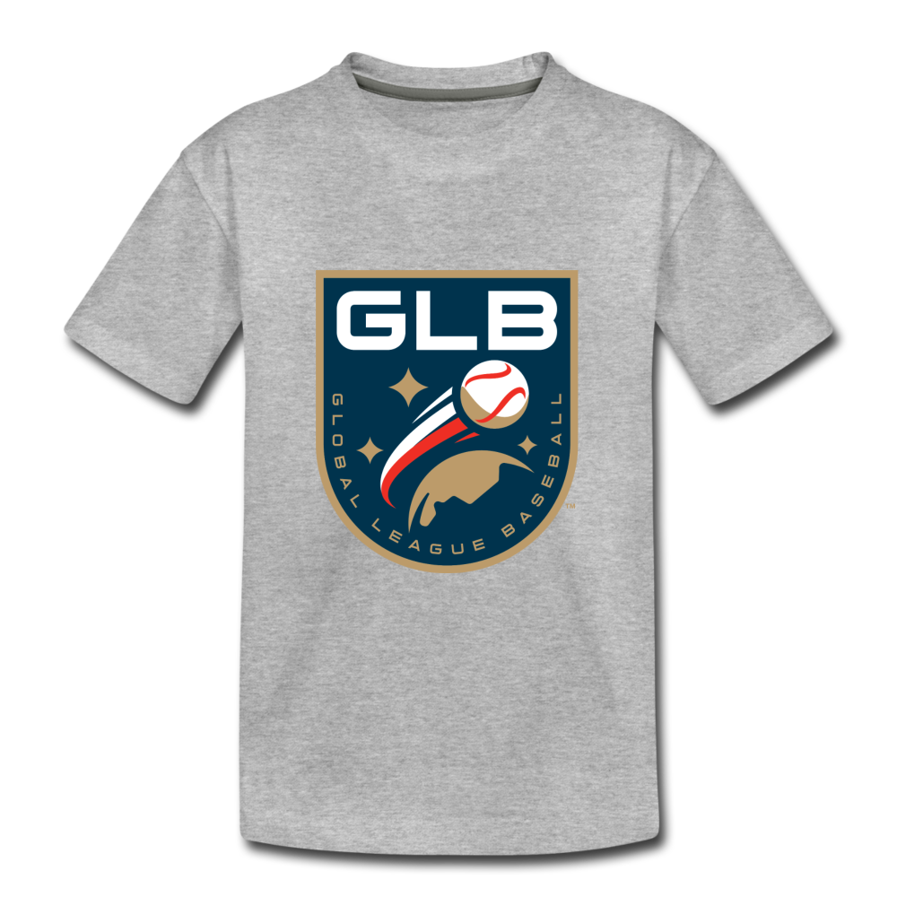 Global League Baseball Shield Kids' Premium T-Shirt - heather gray
