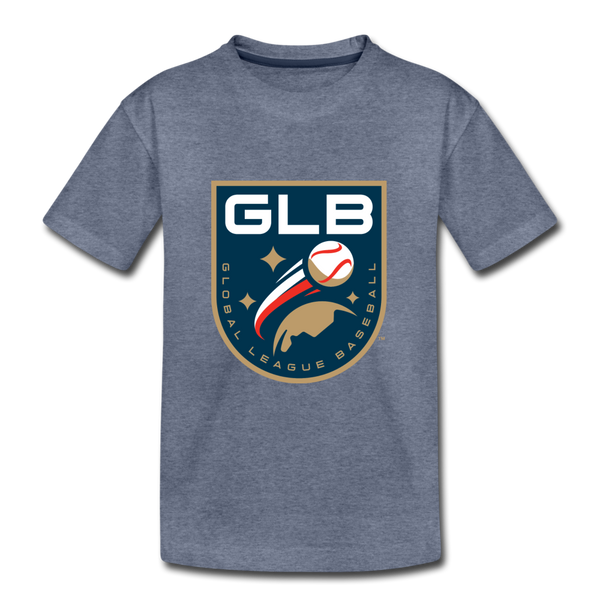 Global League Baseball Shield Kids' Premium T-Shirt - heather blue