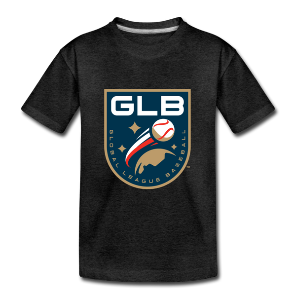 Global League Baseball Shield Kids' Premium T-Shirt - charcoal gray