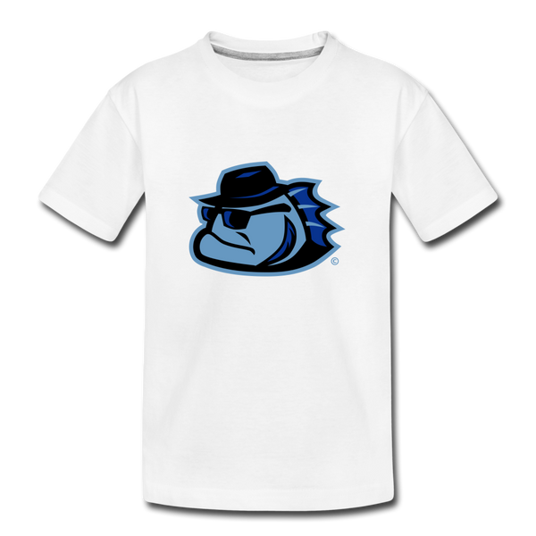Chicago Bluesfish Mascot Kids' Premium T-Shirt - white