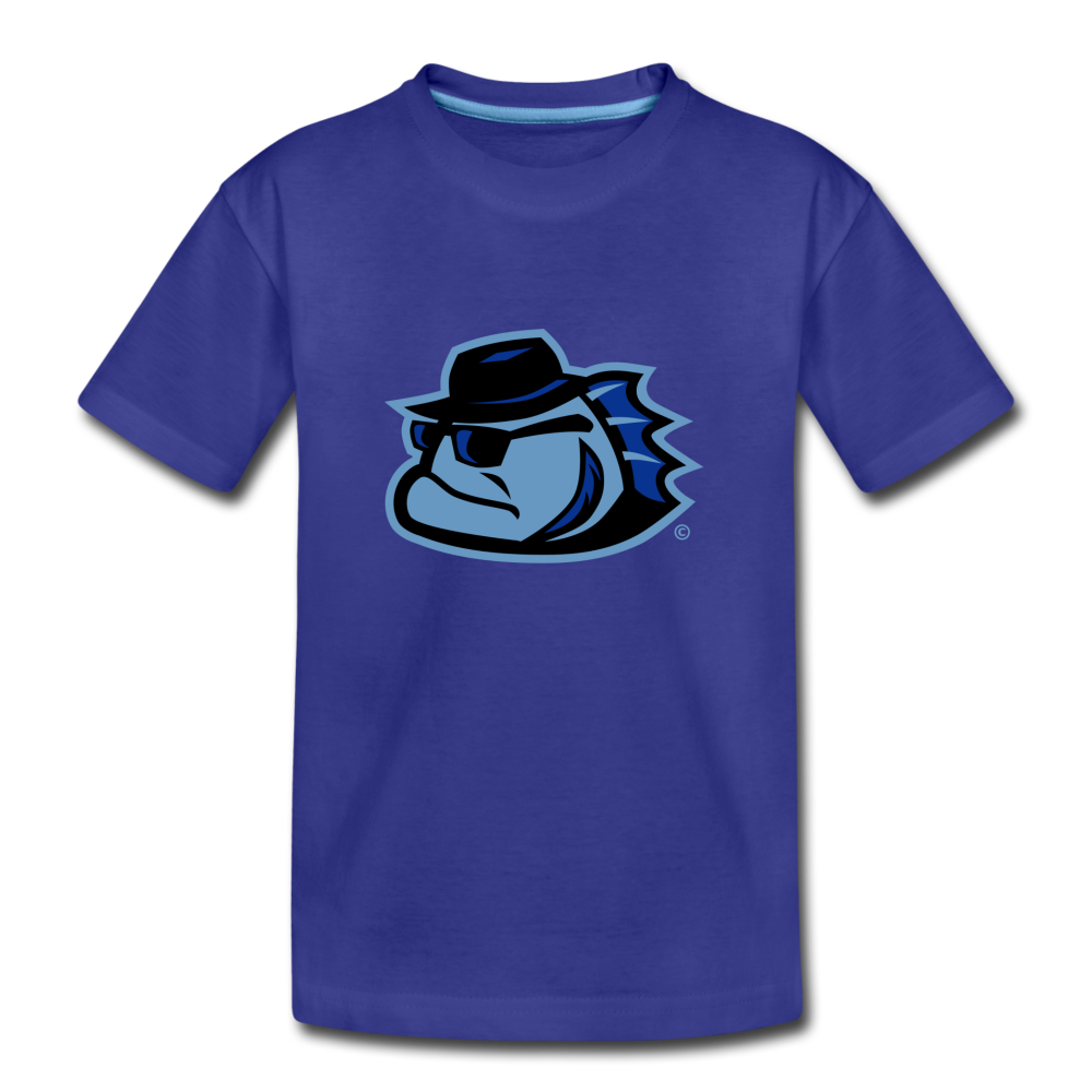 Chicago Bluesfish Mascot Kids' Premium T-Shirt - royal blue