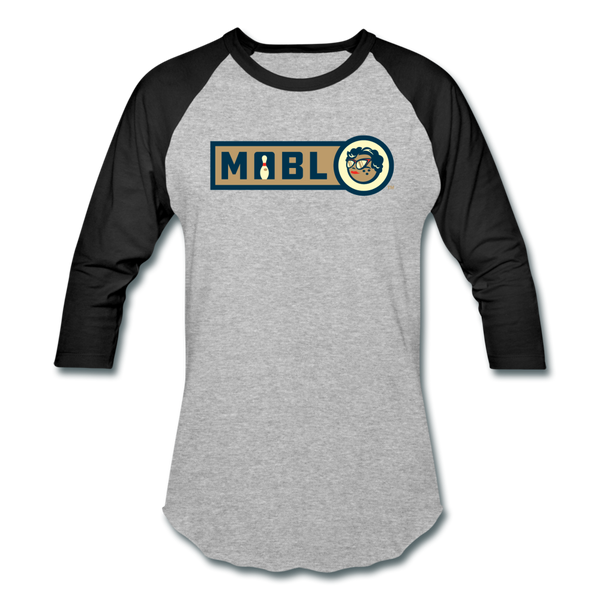 MABL Unisex Baseball T-Shirt (For Bowlers!) - heather gray/black